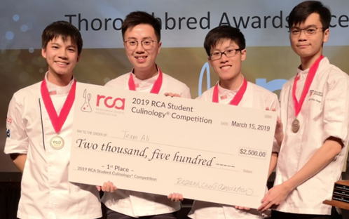 泰莱大学ALI团队成为学生烹饪大赛的冠军