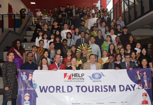 马来西亚精英大学举办世界旅游日的庆祝活动
