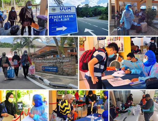 学生将分阶段返回马来西亚北方大学的校园